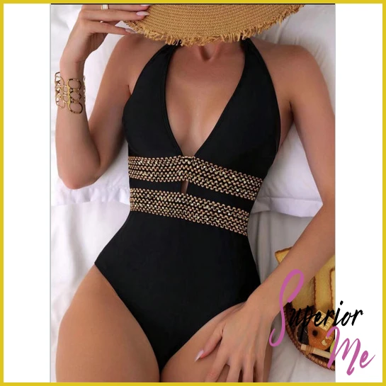Sexy Cross-Back One Piece Swimsuit for Women – Push Up Monokini Bathing Suit