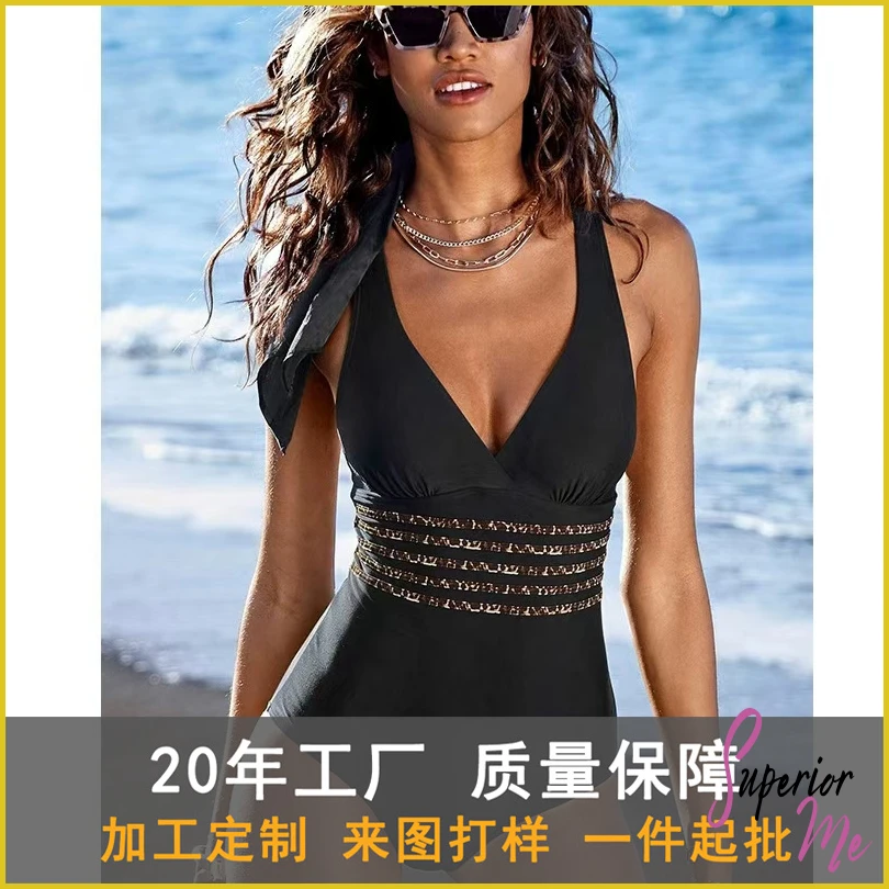 Sexy Cross-Back One Piece Swimsuit for Women – Push Up Monokini Bathing Suit