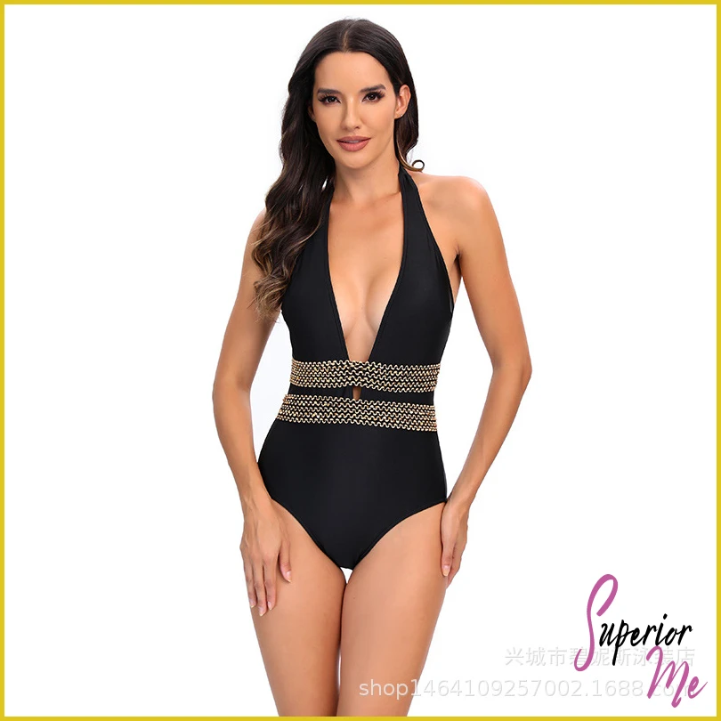 Sexy Cross-Back One Piece Swimsuit for Women – Push Up Monokini Bathing Suit
