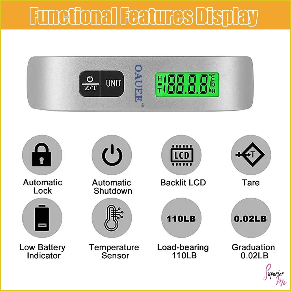 Portable Digital Luggage Scale for Travel Bags and Suitcases