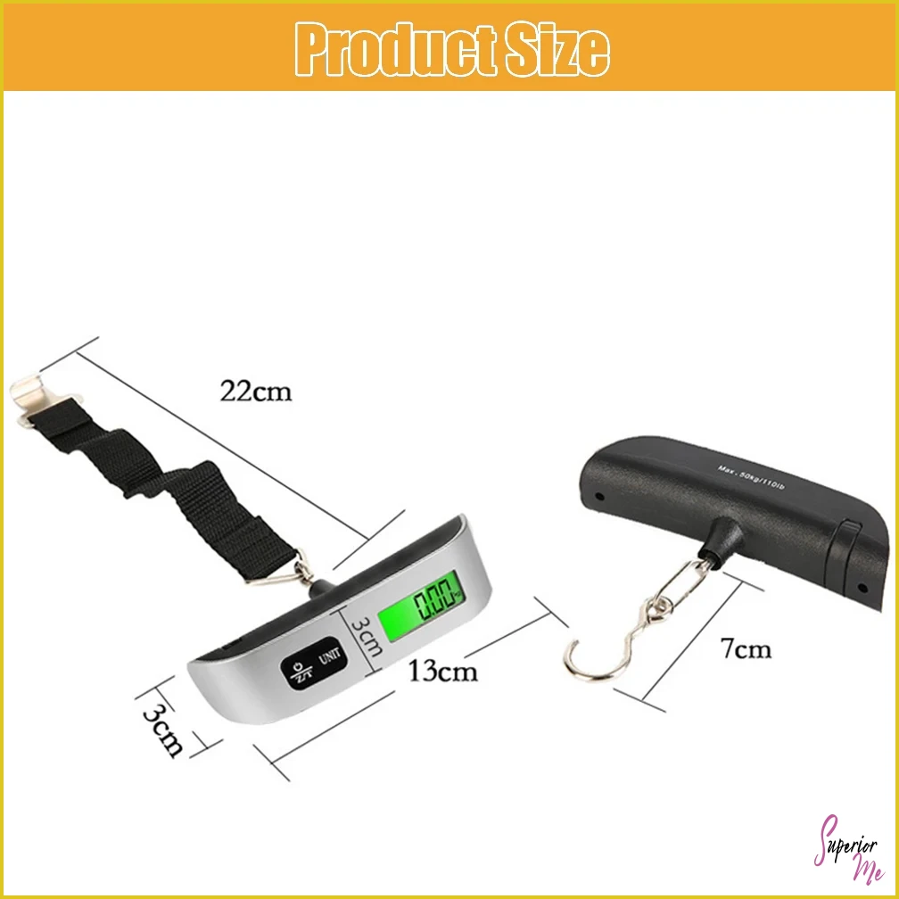Portable Digital Luggage Scale for Travel Bags and Suitcases